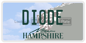 DIODE  license plate in NH