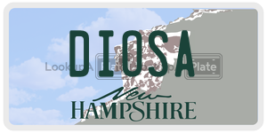 DIOSA  license plate in NH