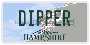 DIPPER license plate in New Hampshire