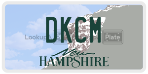 DKCM  license plate in NH