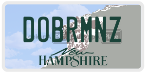 DOBRMNZ  license plate in NH