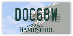 DOC68W  license plate in NH