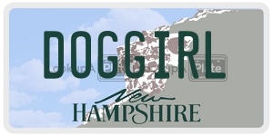 DOGGIRL  license plate in NH