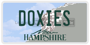 DOXIES  license plate in NH