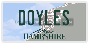 DOYLES  license plate in NH