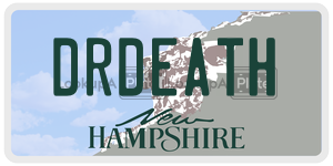 DRDEATH  license plate in NH