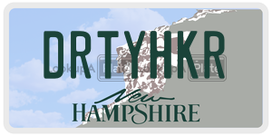 DRTYHKR  license plate in NH