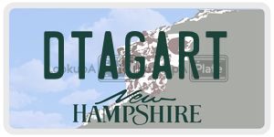 DTAGART  license plate in NH