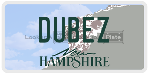 DUBEZ  license plate in NH