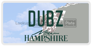 DUBZ  license plate in NH