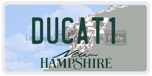 DUCAT1  license plate in NH