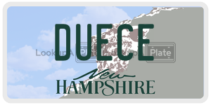 DUECE  license plate in NH