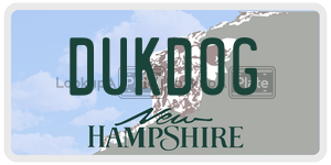 DUKDOG  license plate in NH