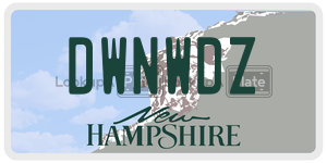 DWNWDZ  license plate in NH