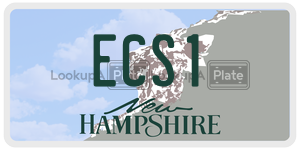 ECS1  license plate in NH