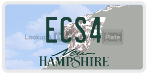 ECS4  license plate in NH