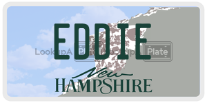 EDDIE  license plate in NH