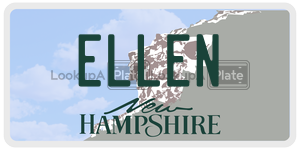 ELLEN  license plate in NH