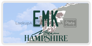 EMK  license plate in NH