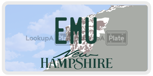EMU  license plate in NH
