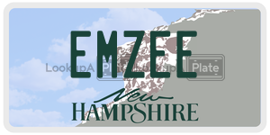 EMZEE  license plate in NH