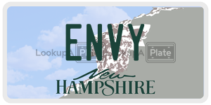 ENVY  license plate in NH
