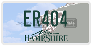 ER4O4  license plate in NH