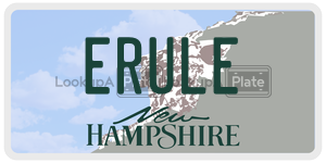 ERULE  license plate in NH
