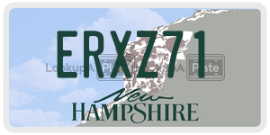 ERXZ71  license plate in NH