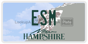 ESM  license plate in NH
