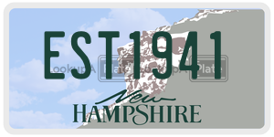 EST1941  license plate in NH