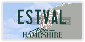 ESTVAL  license plate in NH