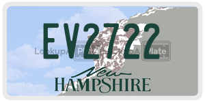 EV2722  license plate in NH