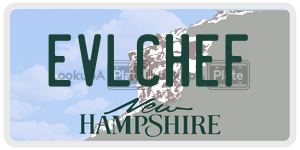 EVLCHEF  license plate in NH