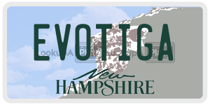 EVOTIGA  license plate in NH