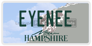 EYENEE  license plate in NH