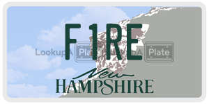 F1RE  license plate in NH