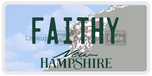 FAITHY  license plate in NH