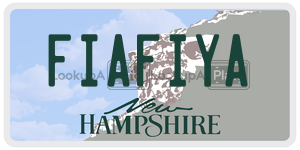 FIAFIYA  license plate in NH