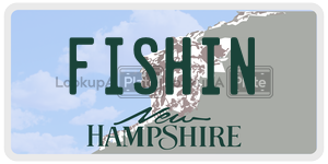 FISHIN license plate in New Hampshire