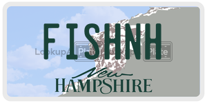 FISHNH license plate in New Hampshire