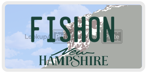 FISHON  license plate in NH