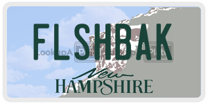 FLSHBAK  license plate in NH
