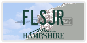 FLSJR  license plate in NH