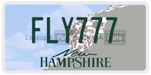 FLY777 license plate in New Hampshire
