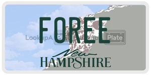 FOREE  license plate in NH