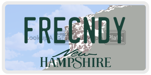 FRECNDY  license plate in NH