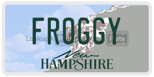 FROGGY  license plate in NH