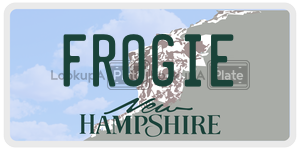 FROGIE  license plate in NH