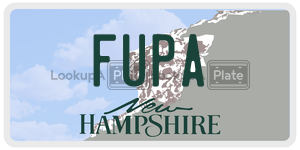 FUPA license plate in New Hampshire